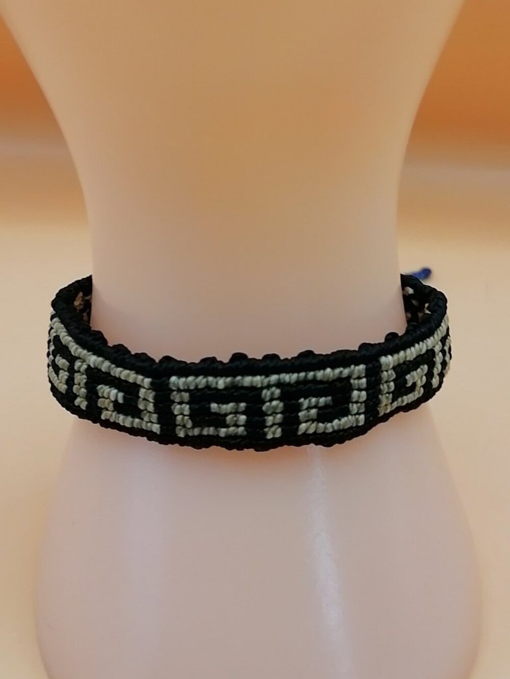 Handmade Macrame Bracelet with Greek Geometric Design